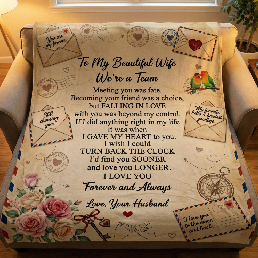 To My Wife Blanket – A Love Letter From Husband