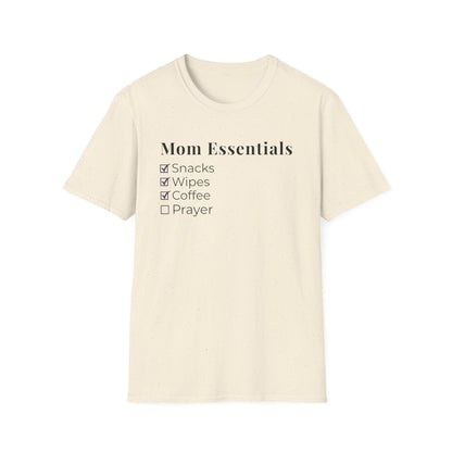 Mom Essentials T-Shirt – Funny Mom Life Checklist Tee
