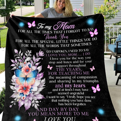 To My Mom | Fleece Blanket