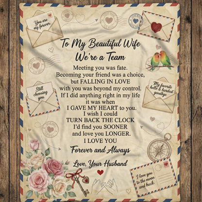 To My Wife Blanket – A Love Letter From Husband