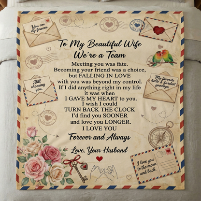 To My Wife Blanket – A Love Letter From Husband