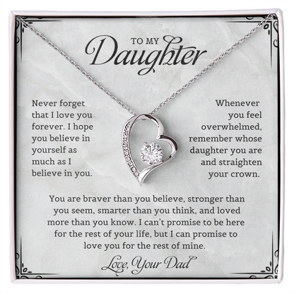 To My Daughter | Forever Love Necklace