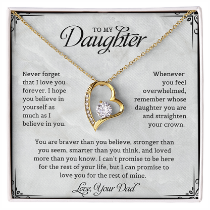 To My Daughter | Forever Love Necklace
